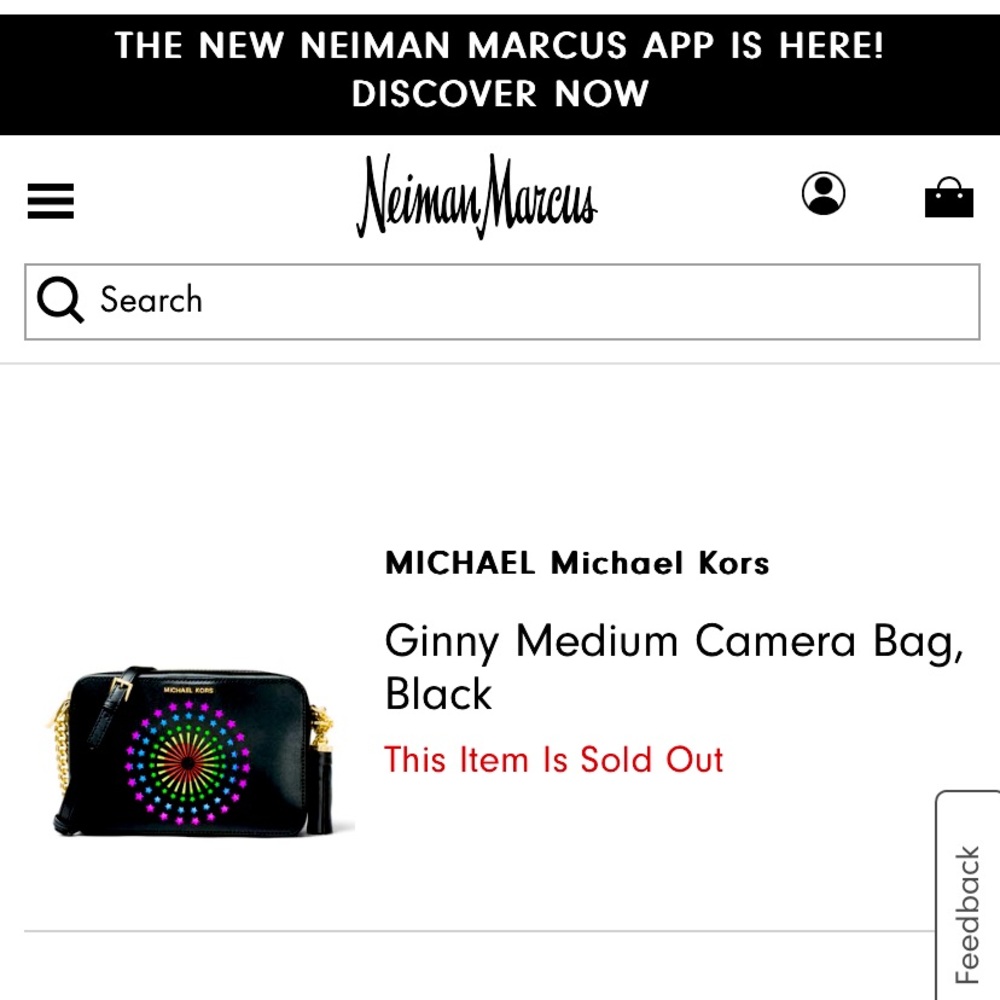 MICHAEL Michael Kors Ginny Crossbody Light Up Camera Bag Black Leather $500 - Picture 10 of 16